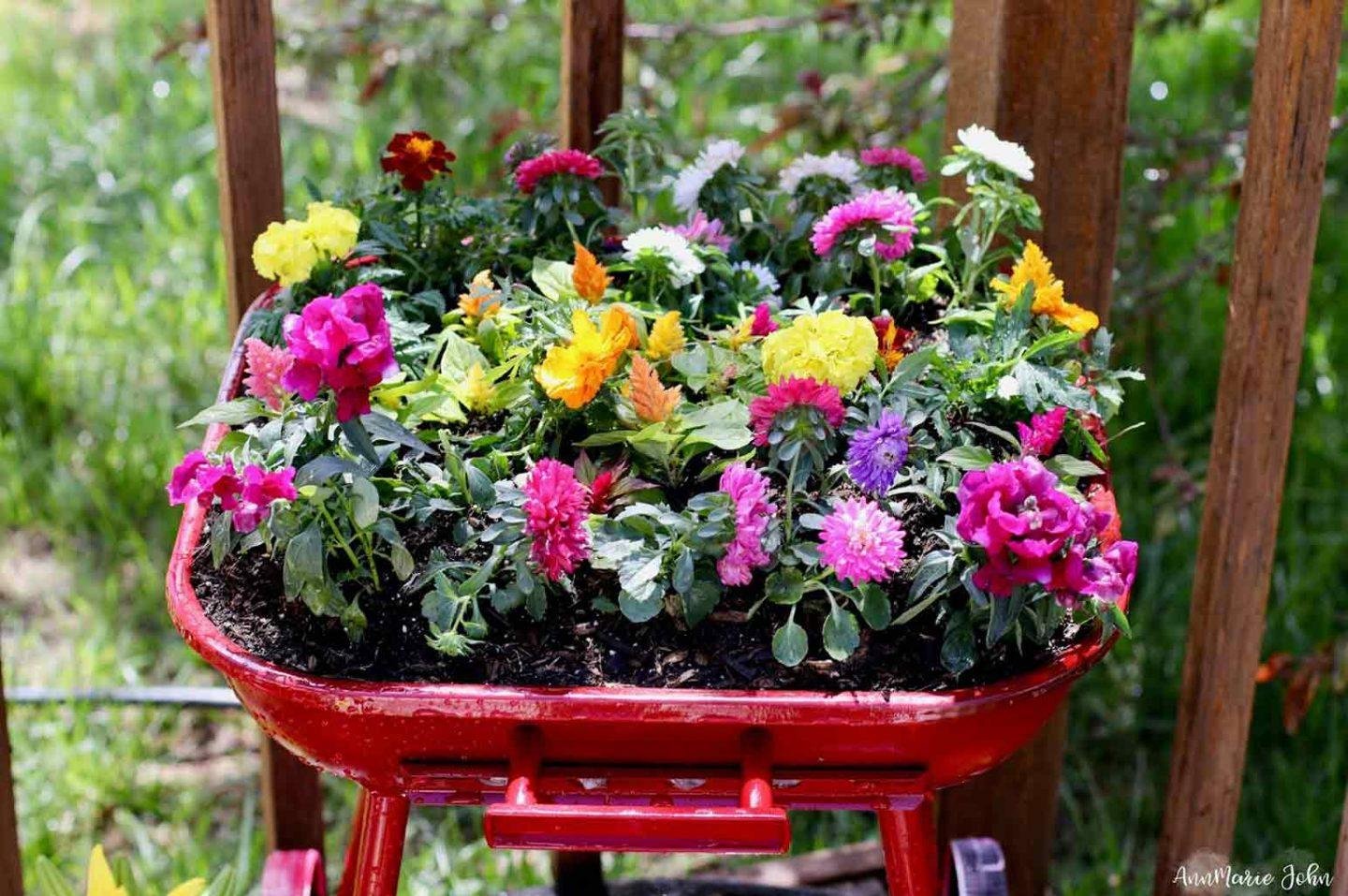 Upcycled Grill FlowerBed – #PlantOutsideTheBox