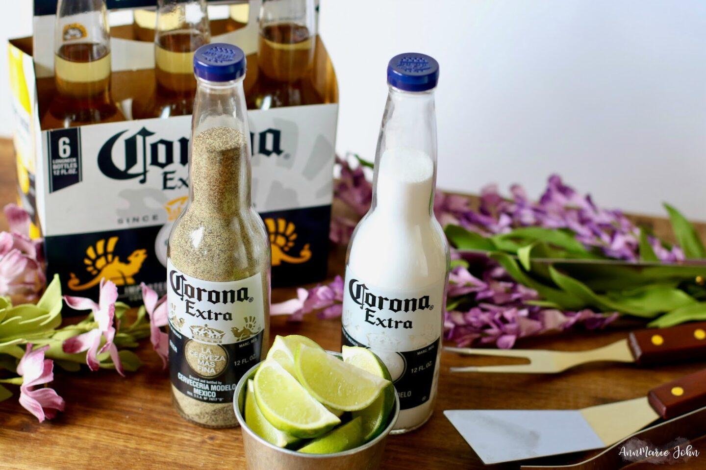 DIY Salt and Pepper Corona Shakers ~ aka Coronitas