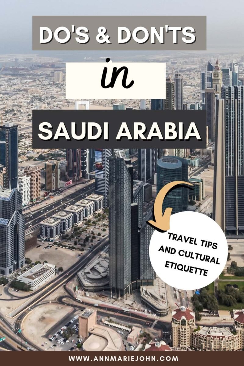 saudi arabia travel etiquette