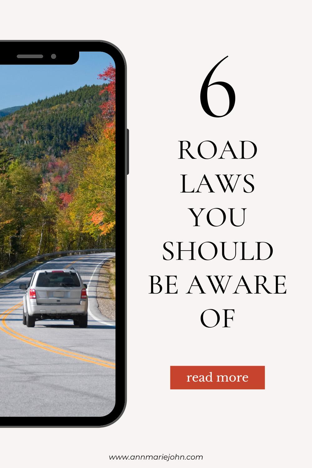 Road Laws You Should Be Aware Of