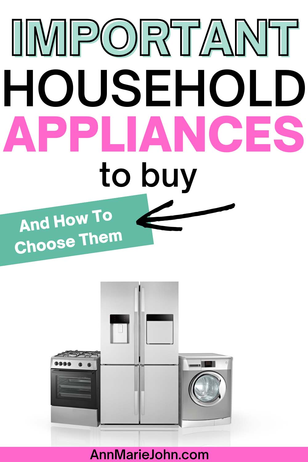 Important Household Appliances To Buy