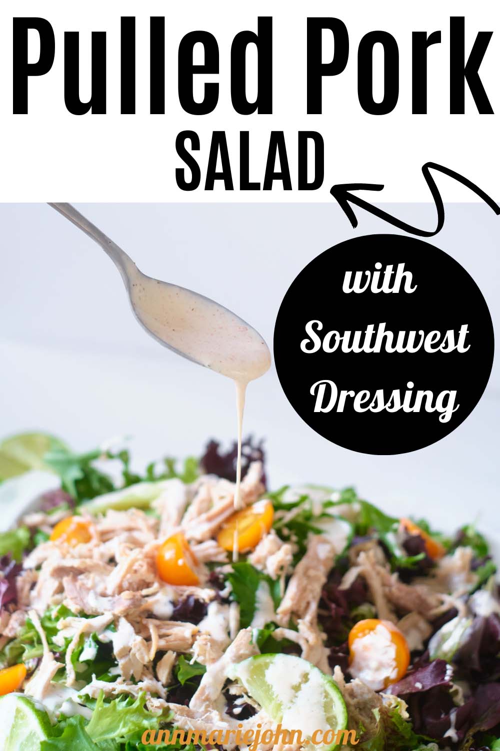Pulled Pork Salad with Southwest Dressing