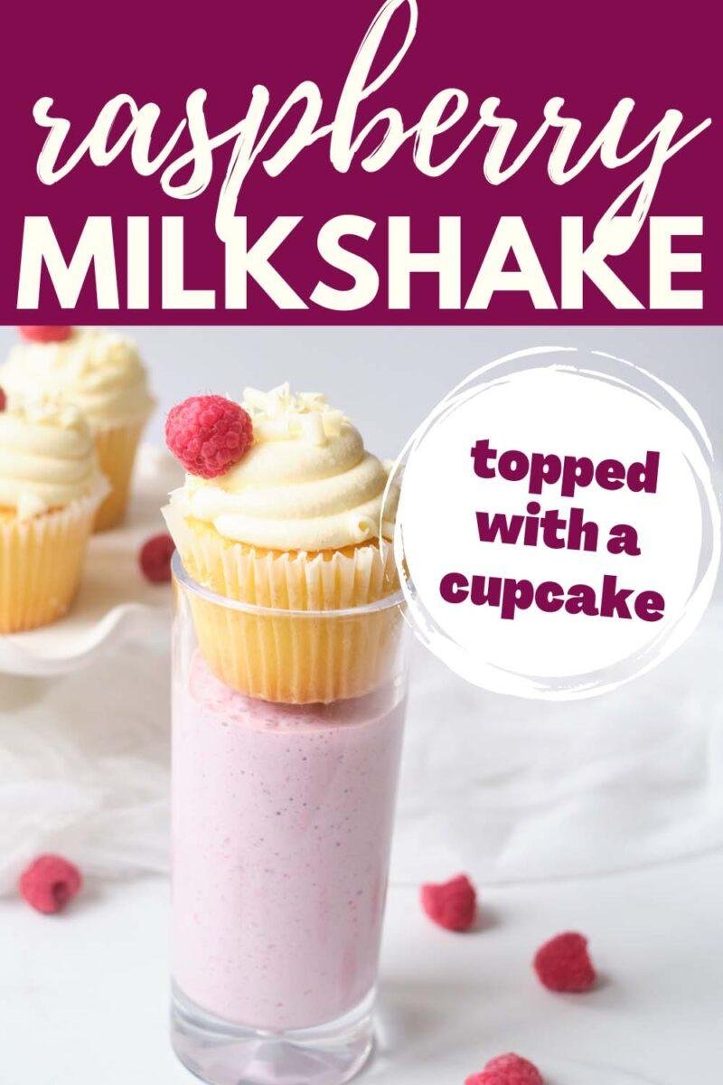 Raspberry Milkshake with a Cupcake Twist - AnnMarie John