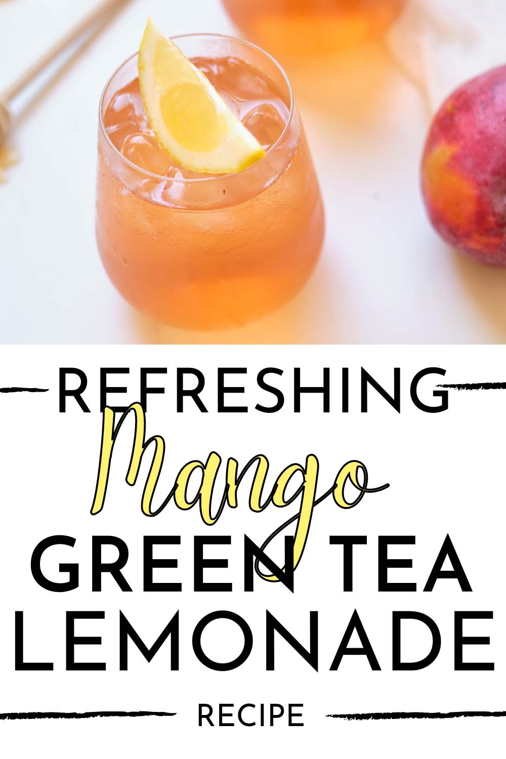Refreshing Mango Green Tea Lemonade