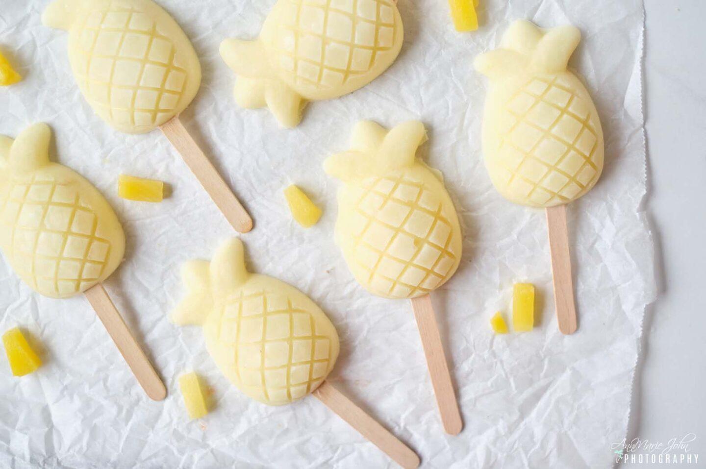 Piña Colada Pineapple Pops