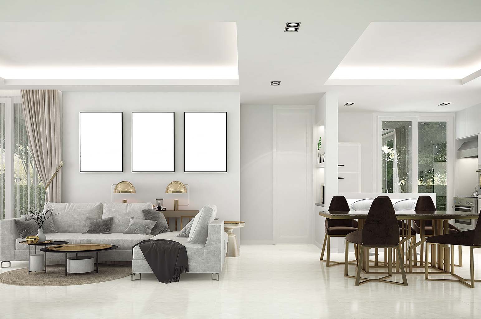 How to Decorate Open Plan Living and Dining Room - AnnMarie John
