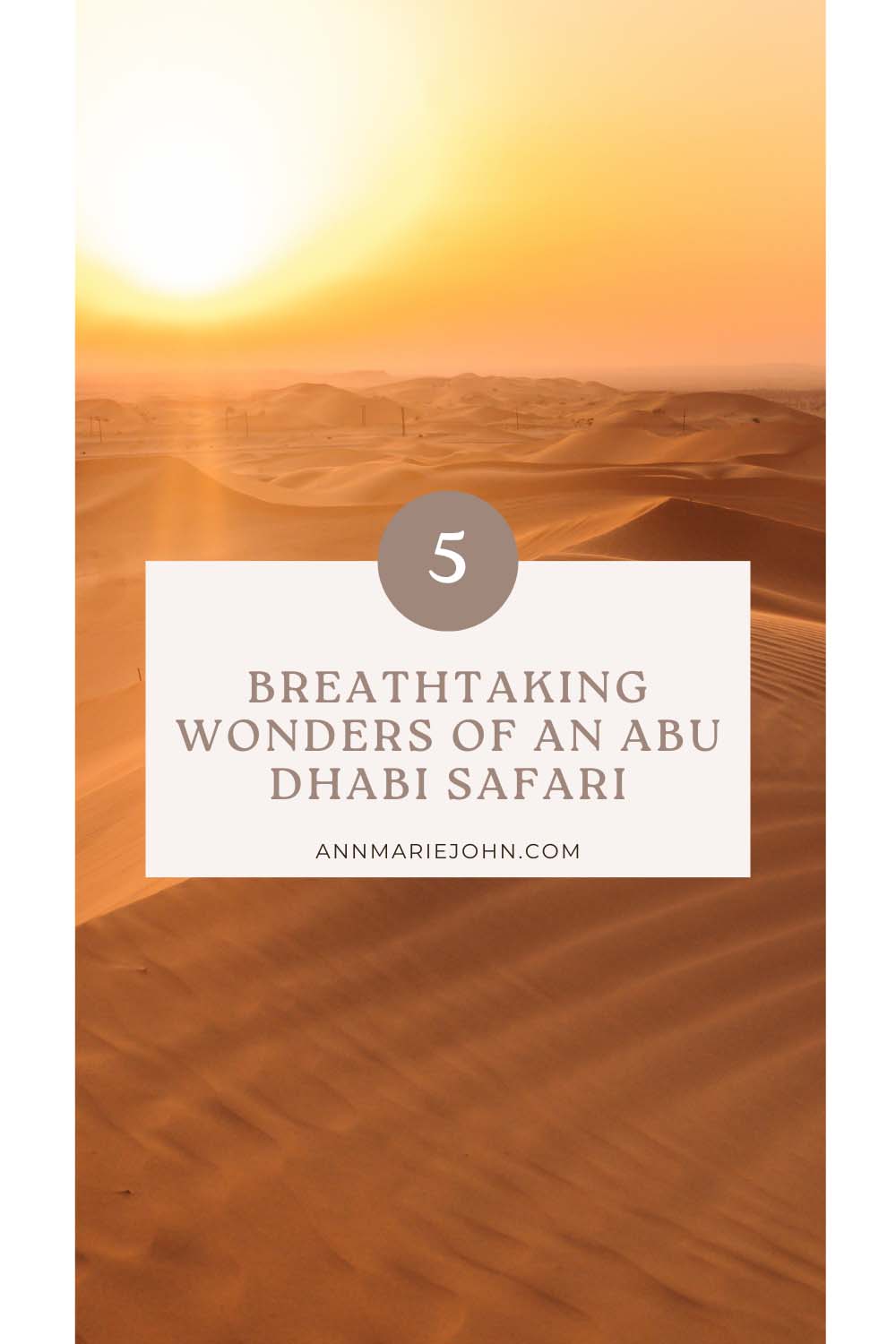 5 Breathtaking Wonders of an Abu Dhabi Safari