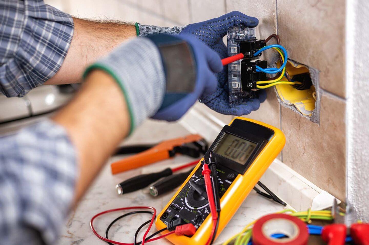 Electrician Rewiring Home